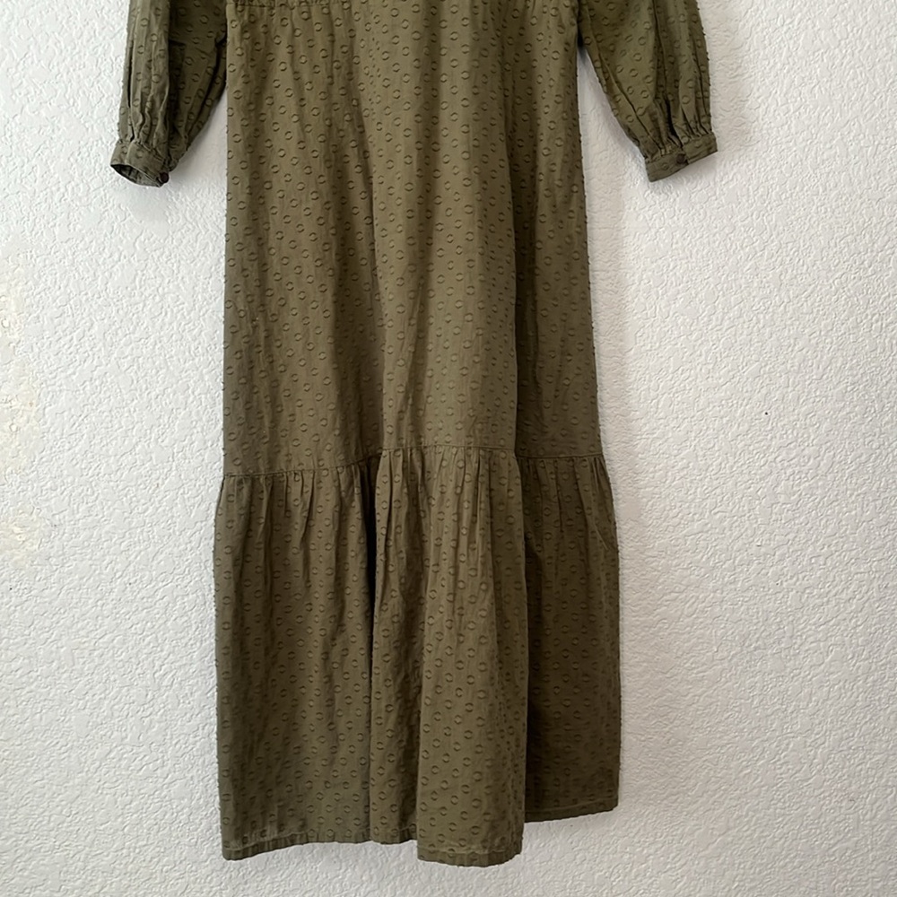 Emerson Fry Frances 3 Swiss Dot Moss Maxi Dress - Picture 10 of 15